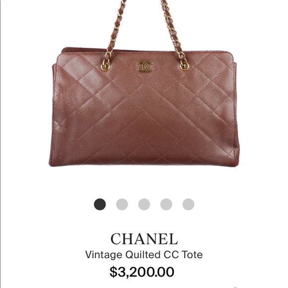 VINTAGE AUTHENTIC CHANEL CAVIAR IRIDESCENT TOTE - Picture 13 of 13